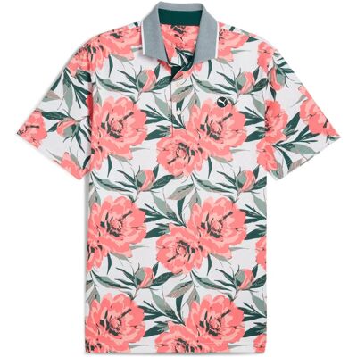 Puma Herren MATTR Beautiful Game Polo - Weiß/Rot - Poloshirt Puma Herren MATTR Beautiful Game Polo - Weiß/Rot - Poloshirt