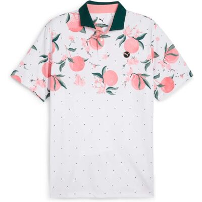 Puma MATTR Freshly Picked Polo - Weiss/Pink Fruit - Poloshirt Puma MATTR Freshly Picked Polo - Weiss/Pink Fruit - Poloshirt