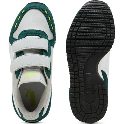 PUMA Cabana Racer Hellgrau Weiß Myrte Lime Smash Sportschuhe - Schuhe PUMA Cabana Racer Hellgrau Weiß Myrte Lime Smash Sportschuhe - Schuhe