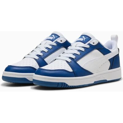 Puma Rebound V6 Lo Jr - Unisex Niebieski - 37½ - Buty sportowe Puma Rebound V6 Lo Jr - Unisex Niebieski - 37½ - Buty sportowe