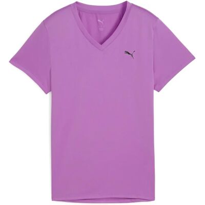 Puma W Tad Essential Vneck Tee Lila - Sportshirt Puma W Tad Essential Vneck Tee Lila - Sportshirt