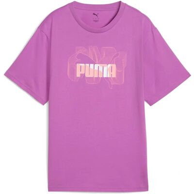 Puma XL Violett Avslappnad Passform T-shirt - T-shirt Puma XL Violett Avslappnad Passform T-shirt - T-shirt