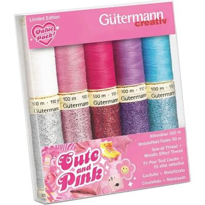 Gütermann Sewing Thread Set - Metallic & All-Purpose - 10 Rools Gütermann Sewing Thread Set - Metallic & All-Purpose - 10 Rools