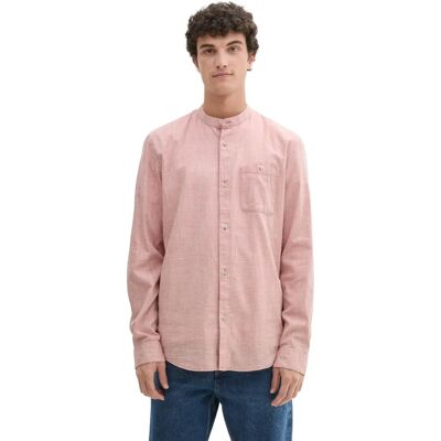 Tom Tailor Denim Rotes Gemustertes Herren Hemd - Hemd Tom Tailor Denim Rotes Gemustertes Herren Hemd - Hemd