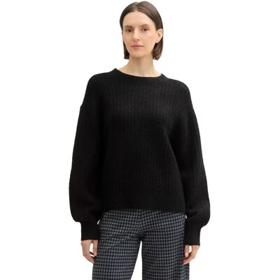 Tom Tailor XS Zwart Trui - Trui Tom Tailor XS Zwart Trui - Trui