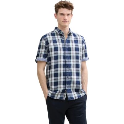 TOM TAILOR Herr Regular Fit Kortärmad Skjorta - Herr Casual Skjorta TOM TAILOR Herr Regular Fit Kortärmad Skjorta - Herr Casual Skjorta