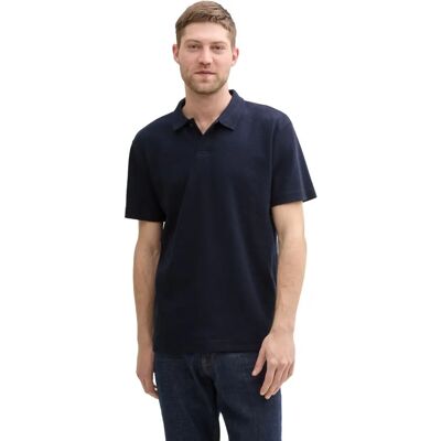 TOM TAILOR Chemise Polo en Jersey pour Hommes - Coton - L TOM TAILOR Chemise Polo en Jersey pour Hommes - Coton - L