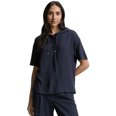TOM TAILOR XS Blau Hoodie T-Shirt - T-Shirt TOM TAILOR XS Blau Hoodie T-Shirt - T-Shirt