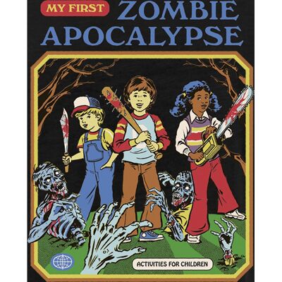 Steven Rhodes My First Zombie Apocalypse - Kurzarm T-Shirt - Schwarz Steven Rhodes My First Zombie Apocalypse - Kurzarm T-Shirt - Schwarz