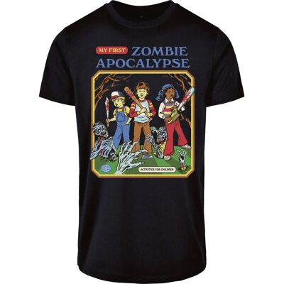 Steven Rhodes Mein Erster Zombie Apokalypse T-Shirt - Kurzarm - Schwarz - Männer Steven Rhodes Mein Erster Zombie Apokalypse T-Shirt - Kurzarm - Schwarz - Männer