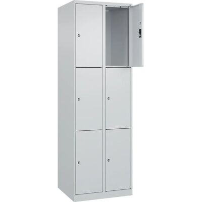Kaiserkraft Stahlschrank - 6 Fächer, Grau, 600mm Breit - Schrank Kaiserkraft Stahlschrank - 6 Fächer, Grau, 600mm Breit - Schrank