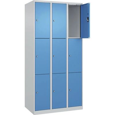 KaiserKraft Stahl-Sicherheits-Schrank - 9 Fächer, Hellgrau/Blaut, 900mm KaiserKraft Stahl-Sicherheits-Schrank - 9 Fächer, Hellgrau/Blaut, 900mm