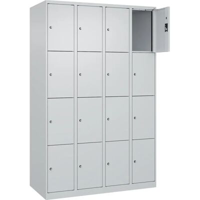 Kaiserkraft Evolo PLUS Schrank - 4 Fächer, Hellgrau - Schließfachschrank Kaiserkraft Evolo PLUS Schrank - 4 Fächer, Hellgrau - Schließfachschrank