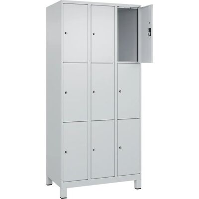KaiserKraft Stahl-Schranke - Evolo PLUS, Hellgrau, 900mm, 9 Fächer KaiserKraft Stahl-Schranke - Evolo PLUS, Hellgrau, 900mm, 9 Fächer