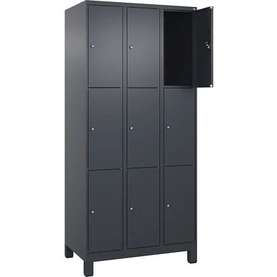 Kaiserkraft Stahl-Schrank - 9 Fächer - Grau Kaiserkraft Stahl-Schrank - 9 Fächer - Grau
