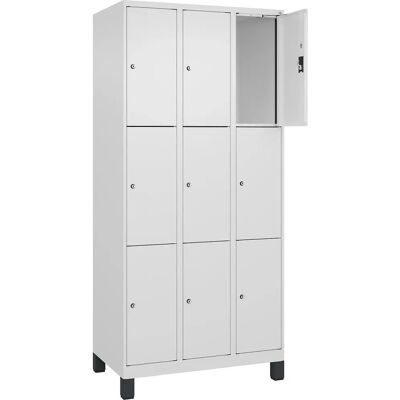 Kaiserkraft Stahl-Schrankschrank - 9 Fächer, Weiß - Industrie Kaiserkraft Stahl-Schrankschrank - 9 Fächer, Weiß - Industrie