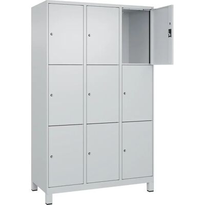 Kaiserkraft Stahl-Schrankschrank - 3 Fächer, Hellgrau, 1200mm Kaiserkraft Stahl-Schrankschrank - 3 Fächer, Hellgrau, 1200mm