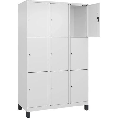 Kaiserkraft Stahlschrank mit Zylinderschloss - Evolo PLUS - 3 Fächer Kaiserkraft Stahlschrank mit Zylinderschloss - Evolo PLUS - 3 Fächer