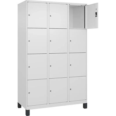 Kaiserkraft Lagerungsschrank - 12 Fächer, Weiß, 1200 mm, Stahl Kaiserkraft Lagerungsschrank - 12 Fächer, Weiß, 1200 mm, Stahl