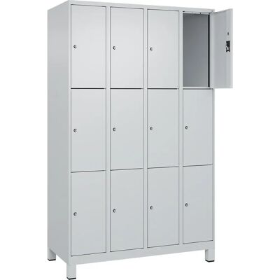 Kaiserkraft Stahl-Schrank - Evolo PLUS, 12 Fächer, Hellgrau, 1200mm Kaiserkraft Stahl-Schrank - Evolo PLUS, 12 Fächer, Hellgrau, 1200mm
