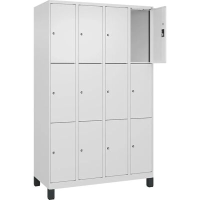 Kaiserkraft Evolo PLUS Schrank mit 12 Fächern, Weiß, 1200mm Kaiserkraft Evolo PLUS Schrank mit 12 Fächern, Weiß, 1200mm