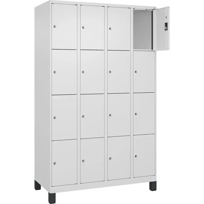 Kaiserkraft Stahlschrank - 4 Fächer, Weiß, 1200mm, Abschließbar Kaiserkraft Stahlschrank - 4 Fächer, Weiß, 1200mm, Abschließbar