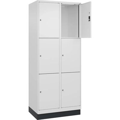 Kaiserkraft Stahlschrank - Evolo PLUS 6 Fächer, Weiß Kaiserkraft Stahlschrank - Evolo PLUS 6 Fächer, Weiß