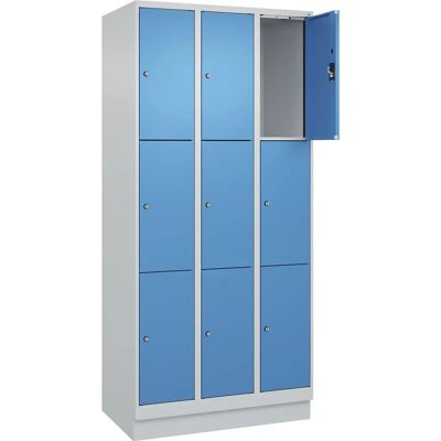 Kaiserkraft Stahl-Schrank - 3 Fächer - Blau & Grau - 900mm - EVOLO PLUS Kaiserkraft Stahl-Schrank - 3 Fächer - Blau & Grau - 900mm - EVOLO PLUS