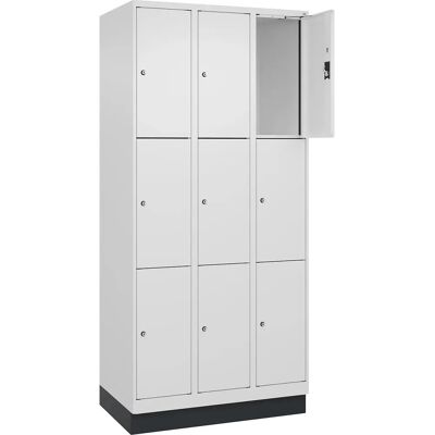 Kaiserkraft Stahl-Sicherheitskabine - 3 Fächer - Weiß - 900mm - EVOLO PLUS Kaiserkraft Stahl-Sicherheitskabine - 3 Fächer - Weiß - 900mm - EVOLO PLUS