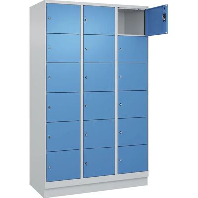 KaiserKraft abschließbarer Stahl-Schrank - 18 Fächer KaiserKraft abschließbarer Stahl-Schrank - 18 Fächer