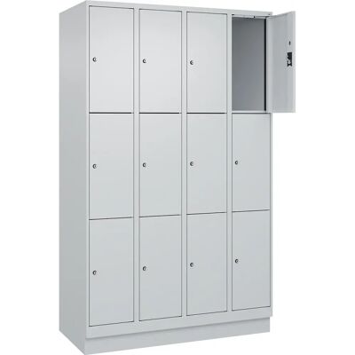 Kaiserkraft Stahl-Mehrzweckschrank - Hellgrau - 12 Fächer Kaiserkraft Stahl-Mehrzweckschrank - Hellgrau - 12 Fächer