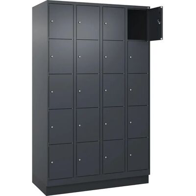 Kaiserkraft Stahl-Schließschrank - 20 Fächer, Grau Kaiserkraft Stahl-Schließschrank - 20 Fächer, Grau