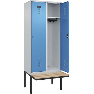 Kaiserkraft Evolo PLUS Schließfach - Stahl, 2 Fächer, Blau/Grau Kaiserkraft Evolo PLUS Schließfach - Stahl, 2 Fächer, Blau/Grau