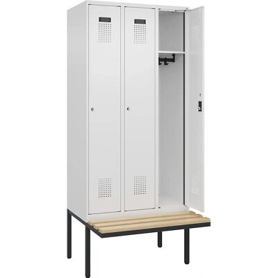 Kaiserkraft Evolo PLUS Armoire Blanche avec Banc - Armoire Kaiserkraft Evolo PLUS Armoire Blanche avec Banc - Armoire