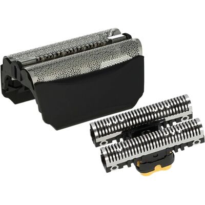vhbw Braun 5647-5751 Shaving Razor Blades Foils - Black/Silver vhbw Braun 5647-5751 Shaving Razor Blades Foils - Black/Silver