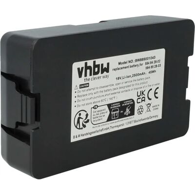 batería vhbw Husqvarna Automower - 2500mAh, 18V Li-Ion batería vhbw Husqvarna Automower - 2500mAh, 18V Li-Ion