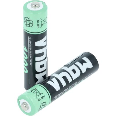Piles AAA vhbw - Modèles 282, 280 - Rechargeables NiMH, 1000mAh - Publicité Piles AAA vhbw - Modèles 282, 280 - Rechargeables NiMH, 1000mAh - Publicité