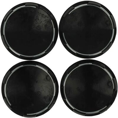 vhbw 4x Black Car Wheel Hub Cap - Car Part - 64 mm vhbw 4x Black Car Wheel Hub Cap - Car Part - 64 mm