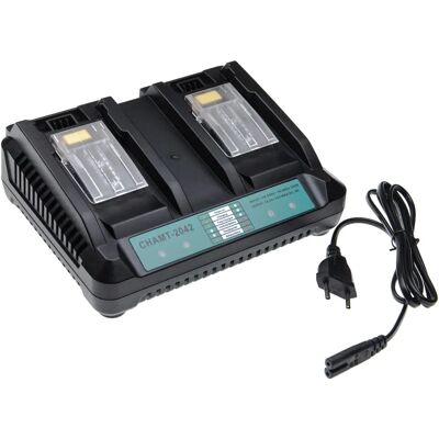 Cargador doble VHBW para baterías Makita - Cargador de herramientas Li-ion Cargador doble VHBW para baterías Makita - Cargador de herramientas Li-ion
