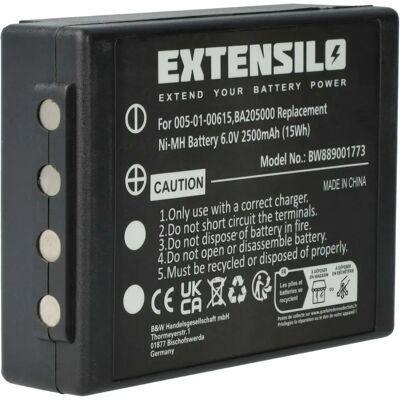 Batteria EXTENSILO 2500mAh 6V NiMH - Nero - Batteria per telecomando industriale Batteria EXTENSILO 2500mAh 6V NiMH - Nero - Batteria per telecomando industriale