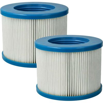 vhbw 2x Filter Cartridge for Arebos Pool - Replacement Blue White vhbw 2x Filter Cartridge for Arebos Pool - Replacement Blue White