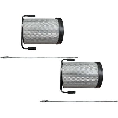 VHBW 2x Cartucho de filtro para Bernardo FP1 - Polvo fino, negro/blanco/plata VHBW 2x Cartucho de filtro para Bernardo FP1 - Polvo fino, negro/blanco/plata