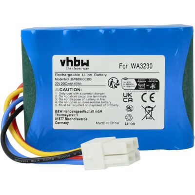 vhbw Batería para Cortacésped Kress - 2000mAh 20V Li-Ion vhbw Batería para Cortacésped Kress - 2000mAh 20V Li-Ion