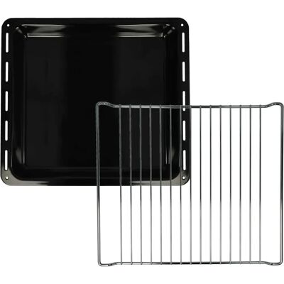 vhbw VHBWX bandeja de horno y rejilla 42,2x37cm - Accesorios para horno vhbw VHBWX bandeja de horno y rejilla 42,2x37cm - Accesorios para horno
