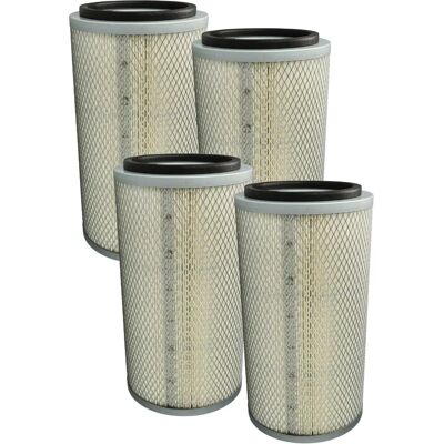 vhbw 4x Filtro para cabinas de chorro de arena - Papel con cesta de malla vhbw 4x Filtro para cabinas de chorro de arena - Papel con cesta de malla