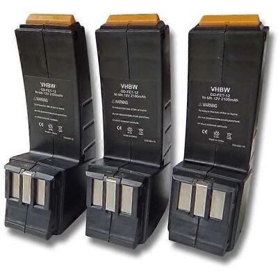 Vhbw 3x Battery Replacement for Festo / Festool 491150, FS1224, BP12C, BPH12C - Battery Vhbw 3x Battery Replacement for Festo / Festool 491150, FS1224, BP12C, BPH12C - Battery