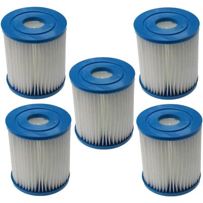 vhbw 5x Pool Filter Cartridge - Intex/Bestway - White/Blue vhbw 5x Pool Filter Cartridge - Intex/Bestway - White/Blue