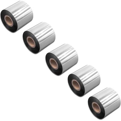 VHBW 5x Thermal Transfer Ribbon - Compatible with TSC TX200, TTP-644MT, TX600, TX300 - Smudge-proof, 60mm x 300m VHBW 5x Thermal Transfer Ribbon - Compatible with TSC TX200, TTP-644MT, TX600, TX300 - Smudge-proof, 60mm x 300m