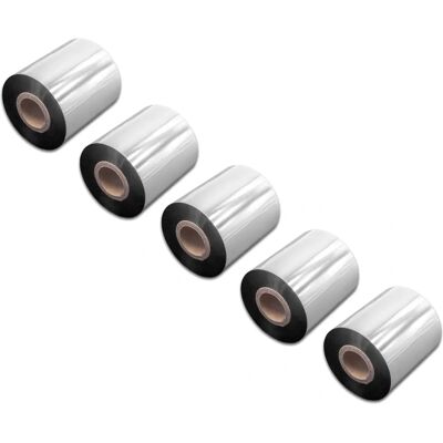 vhbw 5x Thermal Transfer Ribbon - Compatible with Valentin Vario II - Smudge-proof, 70mm x 300m vhbw 5x Thermal Transfer Ribbon - Compatible with Valentin Vario II - Smudge-proof, 70mm x 300m