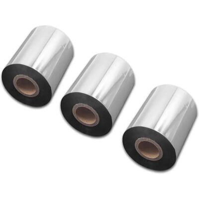 VHBW 3x Thermal Transfer Ribbon - Label Printer - Smudge-proof VHBW 3x Thermal Transfer Ribbon - Label Printer - Smudge-proof